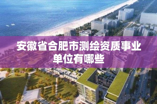 安徽省合肥市测绘资质事业单位有哪些