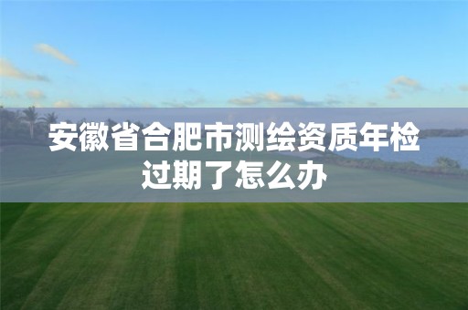 安徽省合肥市测绘资质年检过期了怎么办