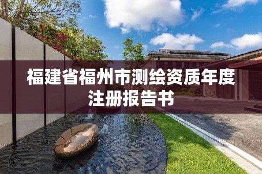 福建省福州市测绘资质年度注册报告书