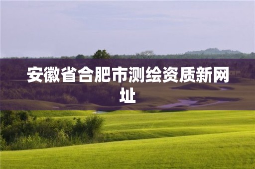 安徽省合肥市测绘资质新网址