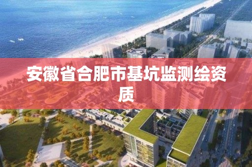 安徽省合肥市基坑监测绘资质