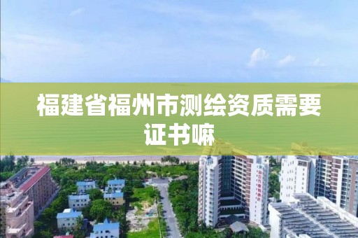 福建省福州市测绘资质需要证书嘛