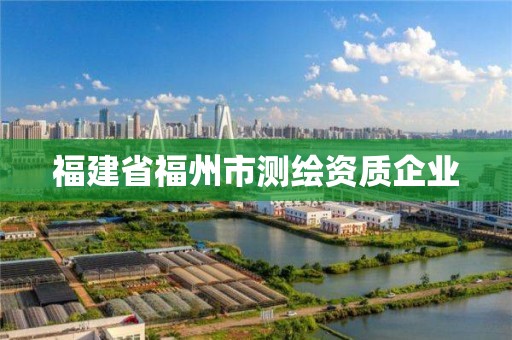 福建省福州市测绘资质企业