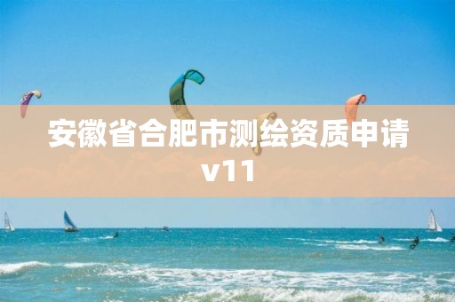 安徽省合肥市测绘资质申请v11