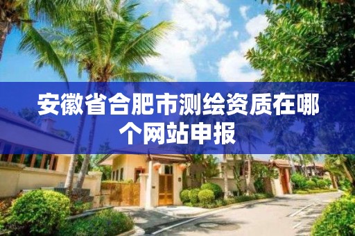 安徽省合肥市测绘资质在哪个网站申报