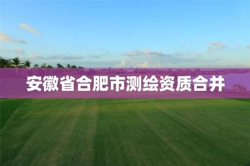 安徽省合肥市测绘资质合并 安徽省合肥市测绘资质合并