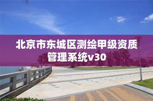 北京市东城区测绘甲级资质管理系统v30