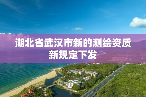 湖北省武汉市新的测绘资质新规定下发