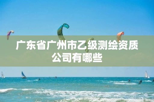 广东省广州市乙级测绘资质公司有哪些 广东省广州市乙级测绘资质公司有哪些