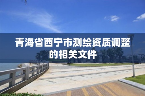 青海省西宁市测绘资质调整的相关文件