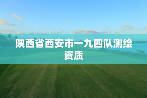 陕西省西安市一九四队测绘资质