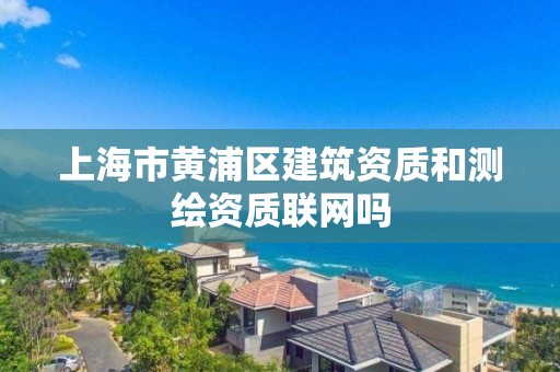 上海市黄浦区建筑资质和测绘资质联网吗