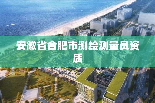 安徽省合肥市测绘测量员资质