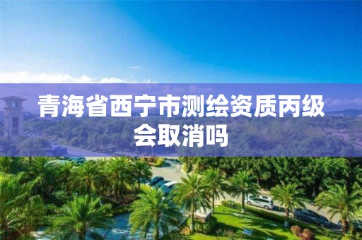 青海省西宁市测绘资质丙级会取消吗