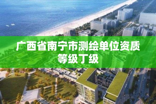 广西省南宁市测绘单位资质等级丁级