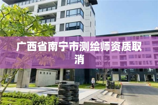 广西省南宁市测绘师资质取消