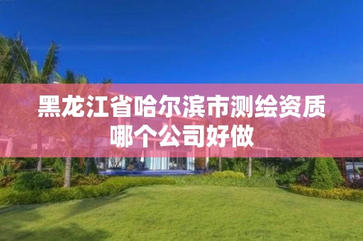 黑龙江省哈尔滨市测绘资质哪个公司好做 黑龙江省哈尔滨市测绘资质哪个公司好做