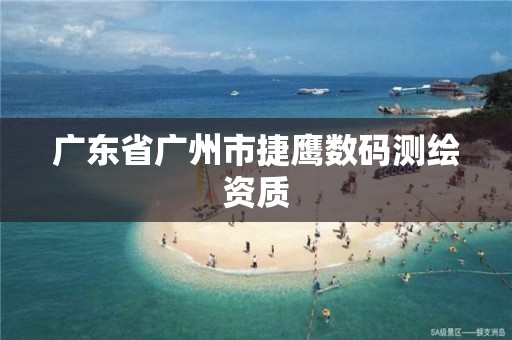 广东省广州市捷鹰数码测绘资质