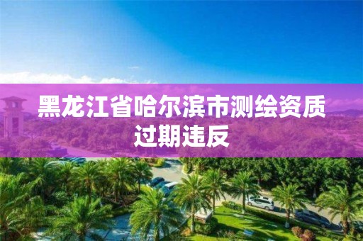 黑龙江省哈尔滨市测绘资质过期违反