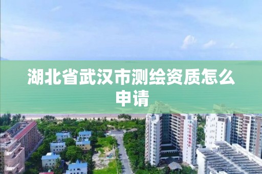 湖北省武汉市测绘资质怎么申请