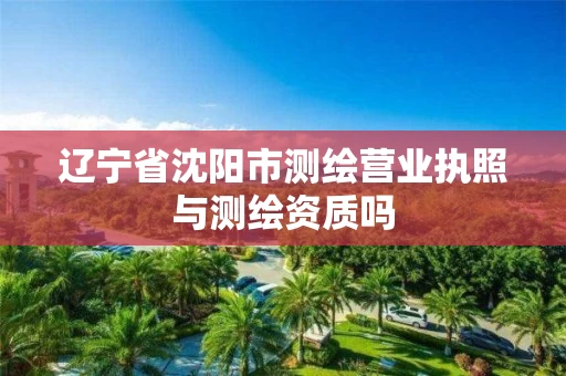 辽宁省沈阳市测绘营业执照与测绘资质吗 辽宁省沈阳市测绘营业执照与测绘资质吗