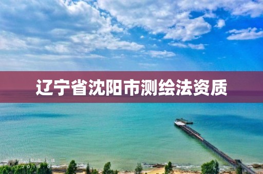 辽宁省沈阳市测绘法资质