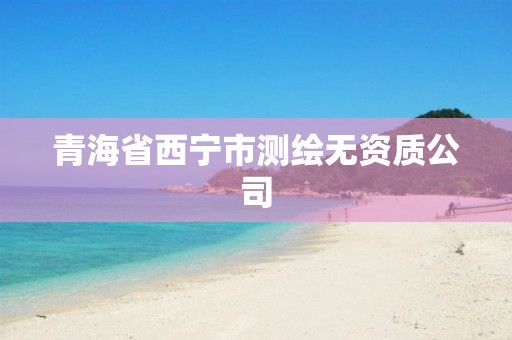 青海省西宁市测绘无资质公司