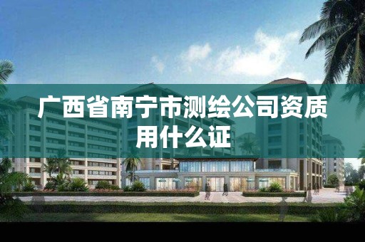 广西省南宁市测绘公司资质用什么证