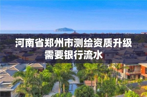 河南省郑州市测绘资质升级需要银行流水