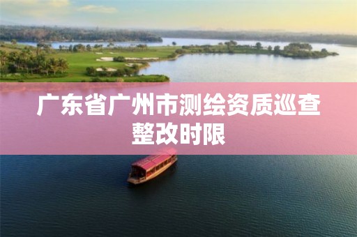 广东省广州市测绘资质巡查整改时限