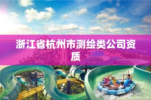 浙江省杭州市测绘类公司资质