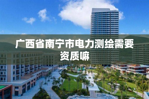 广西省南宁市电力测绘需要资质嘛