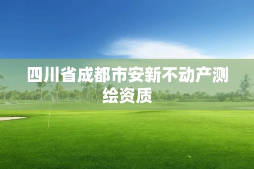 四川省成都市安新不动产测绘资质