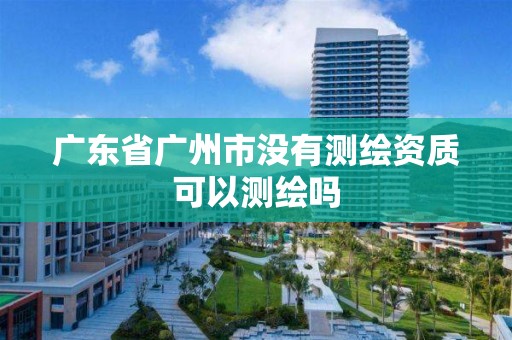 广东省广州市没有测绘资质可以测绘吗