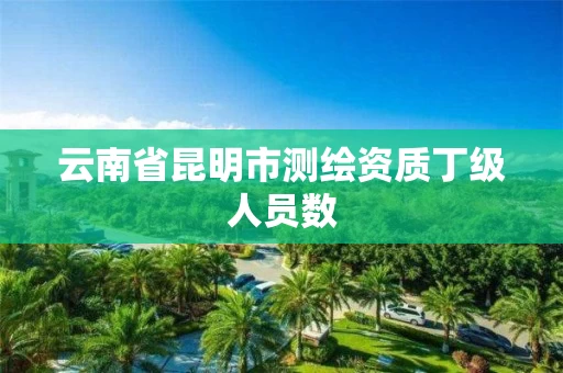 云南省昆明市测绘资质丁级人员数 云南省昆明市测绘资质丁级人员数
