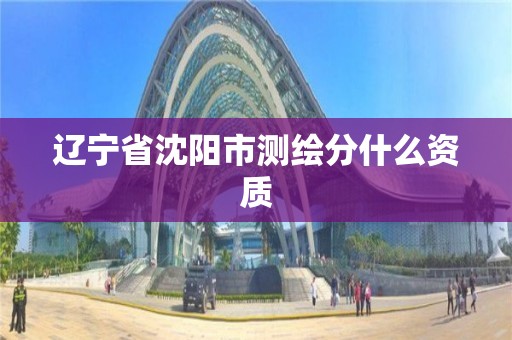 辽宁省沈阳市测绘分什么资质