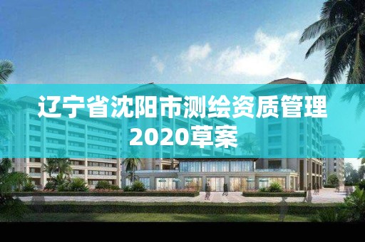 辽宁省沈阳市测绘资质管理2020草案