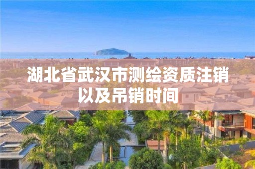 湖北省武汉市测绘资质注销以及吊销时间