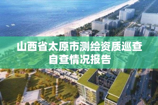 山西省太原市测绘资质巡查自查情况报告