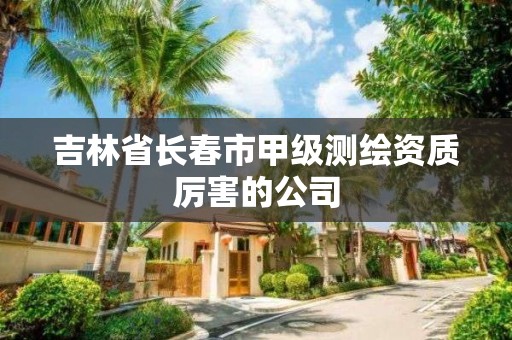 吉林省长春市甲级测绘资质厉害的公司