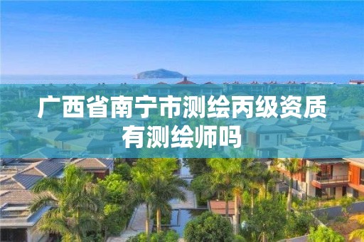 广西省南宁市测绘丙级资质有测绘师吗