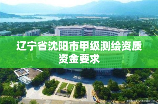 辽宁省沈阳市甲级测绘资质资金要求