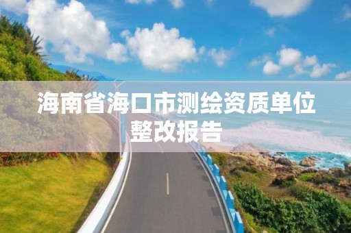 海南省海口市测绘资质单位整改报告