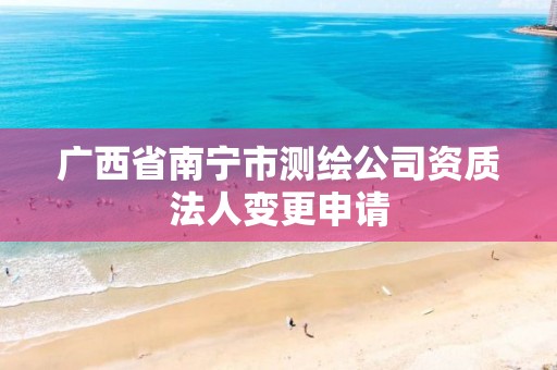 广西省南宁市测绘公司资质法人变更申请