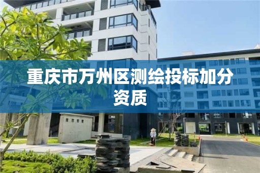 重庆市万州区测绘投标加分资质