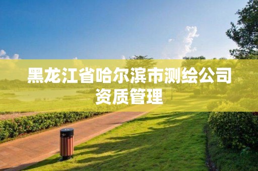 黑龙江省哈尔滨市测绘公司资质管理