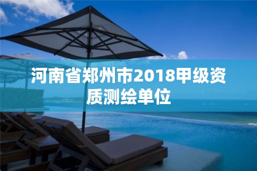 河南省郑州市2018甲级资质测绘单位