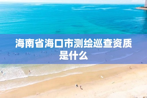 海南省海口市测绘巡查资质是什么