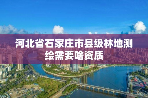 河北省石家庄市县级林地测绘需要啥资质