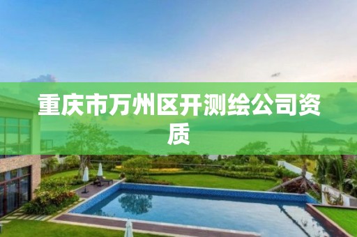 重庆市万州区开测绘公司资质